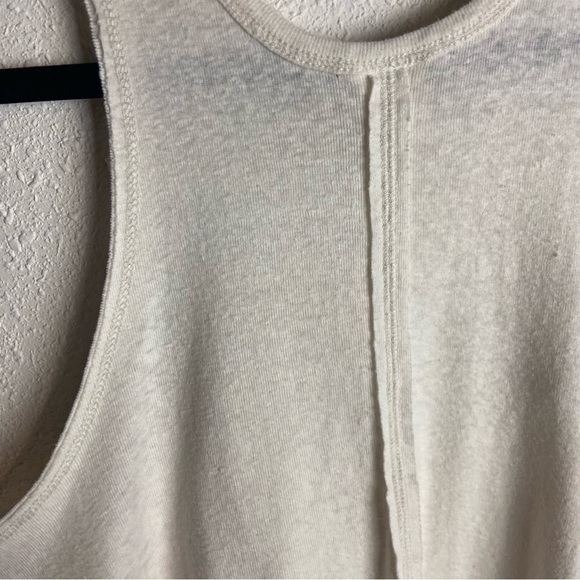 Free People We The Free Size Xs Window Crochet Star Crop Tank Top Ivory Boxy - Picture 7 of 8